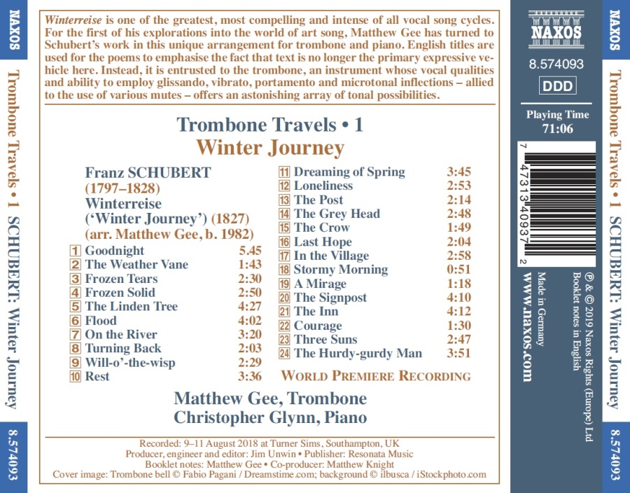 Schubert: Winter Journey - Trombone Travels Vol. 1 - slide-1