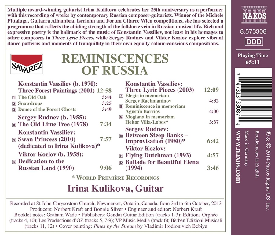 Reminiscences of Russia - Guitar Music by Russian Composers - slide-1
