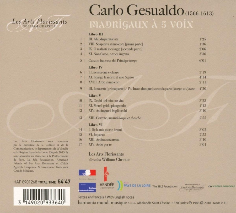 Gesualdo: Madrigals - slide-1