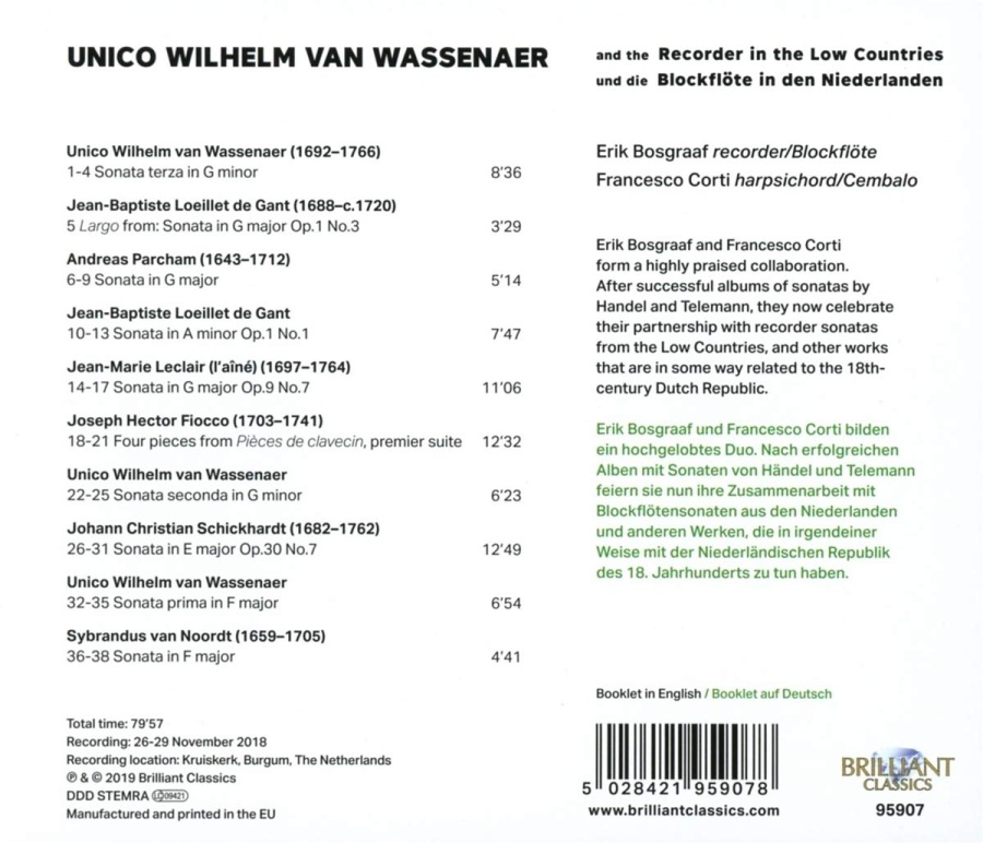 Van Wassenaer and the Recorder in the Low Countries - slide-1