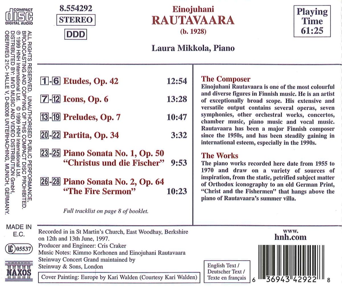 RAUTAVAARA: Works for Piano - slide-1
