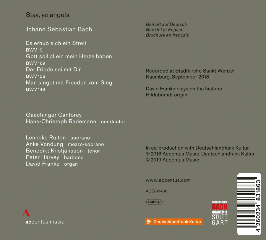 Bach: Stay, ye angels - Cantatas - slide-1