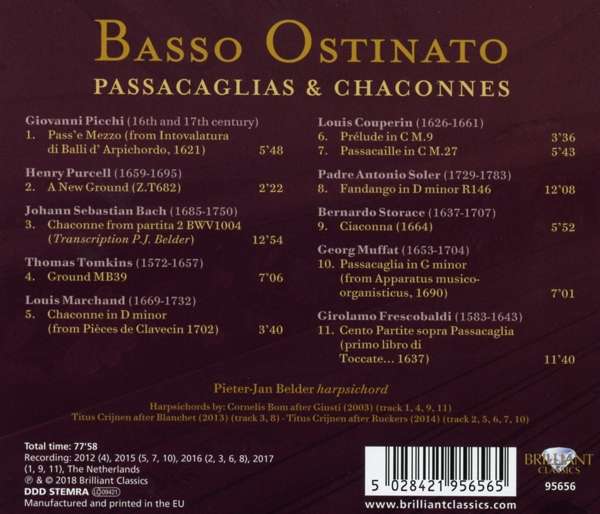 Basso Ostinato: Passacaglias & Chaconnes - slide-1