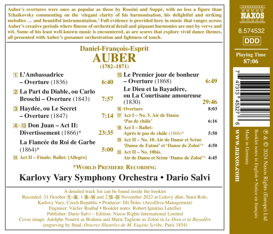 Auber: Overtures Vol. 6 - slide-1