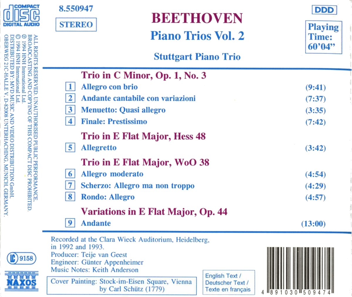 BEETHOVEN: Piano Trios vol. 2 - slide-1