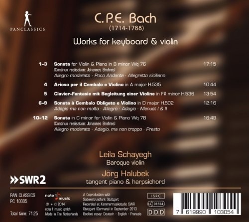 Bach, C.P.E.: Works for harpsichord & violin - slide-1