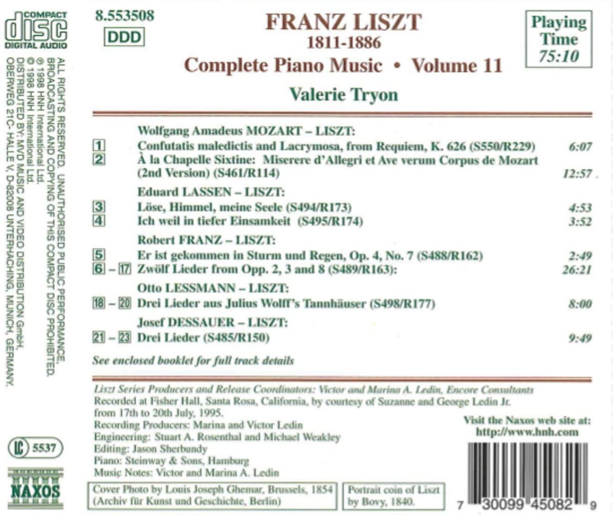 LISZT: Piano Music vol.11 - slide-1