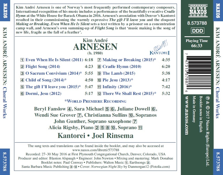 Arnesen: Infinity: Choral Works - slide-1