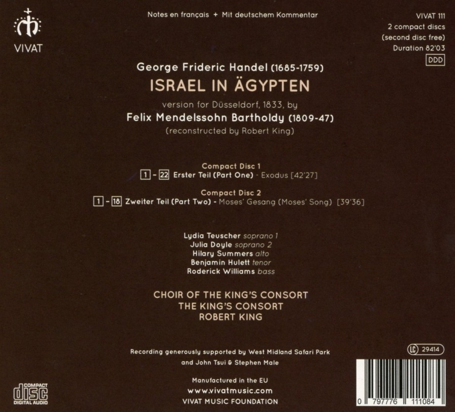 Handel: Israel in Ägypten, aranżacja Mendelssohna - slide-1