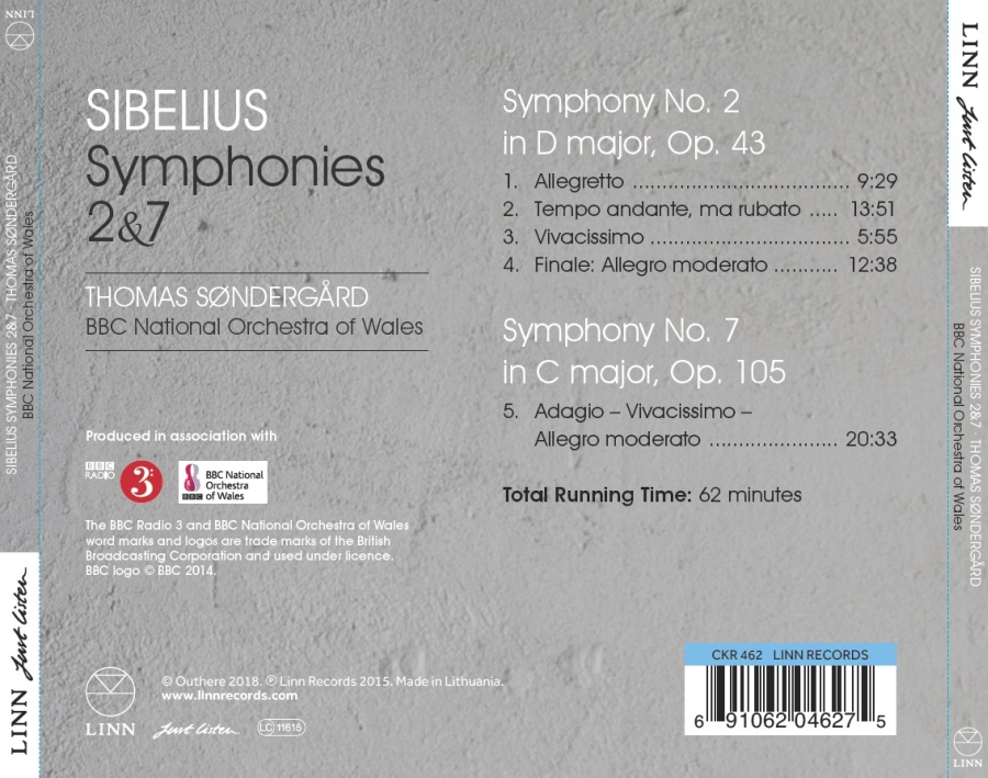 Sibelius: Symphonies Nos. 2 & 7 - slide-1