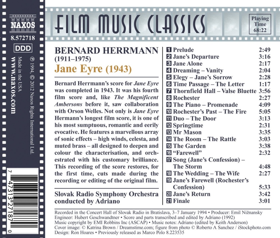 Jane Eyre - The Classic Film 1943 Score by Bernard Herrmann - slide-1
