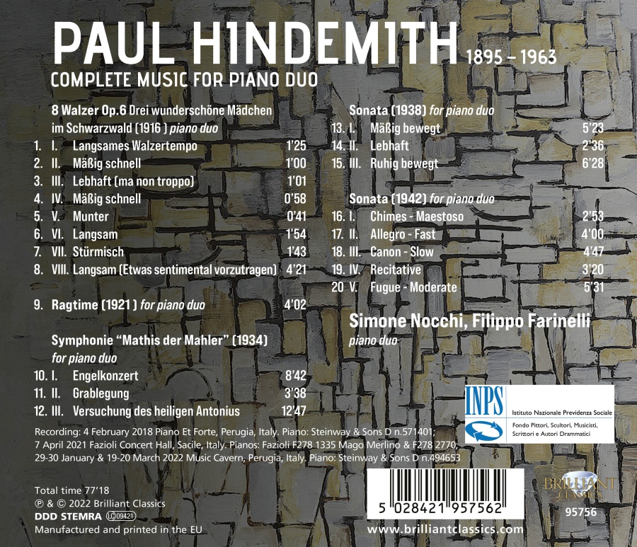 Hindemith: Complete Music for Piano Duo - slide-1