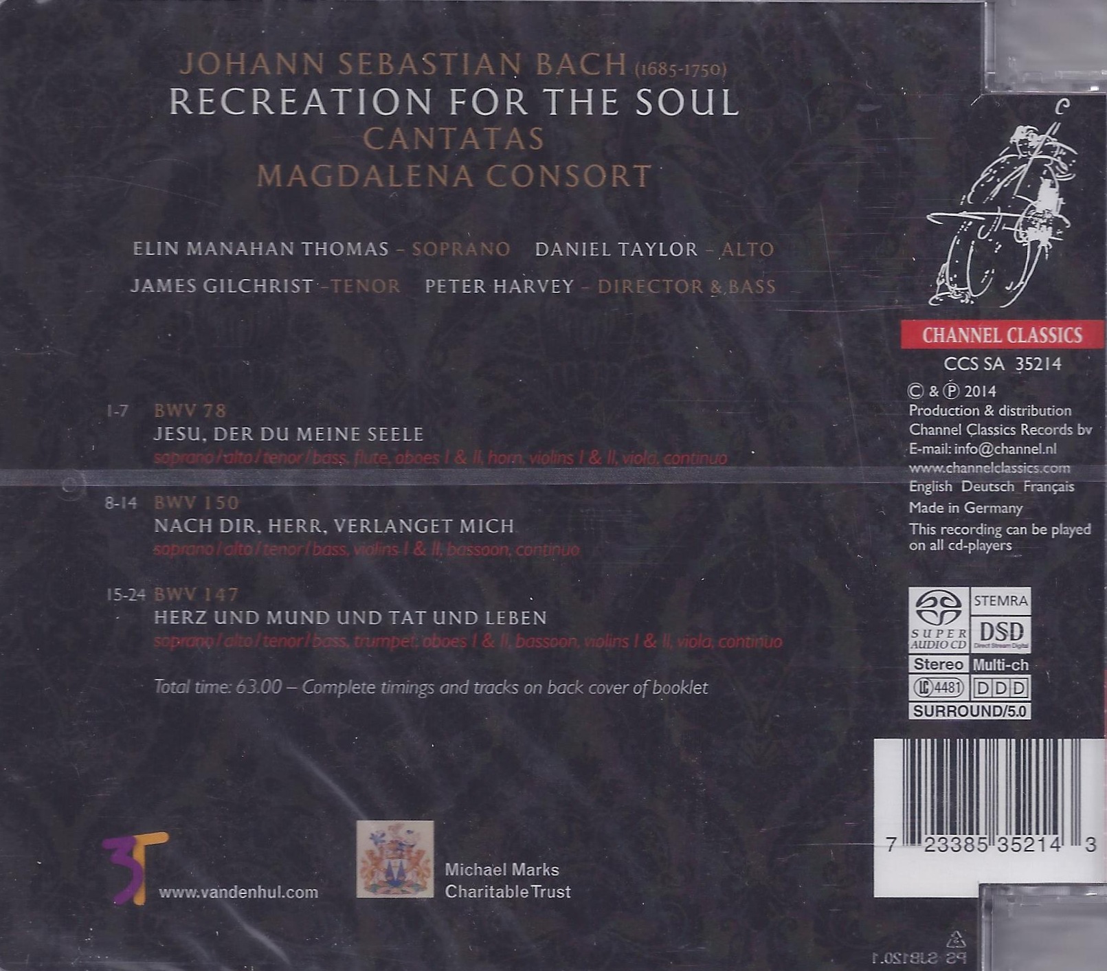 Bach: Cantatas - BWV 78; 150; 147 - slide-1
