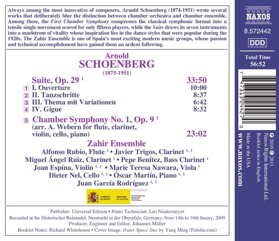 Schoenberg: Suite Op. 29, Chamber Symphony No. 1 Op. 9 - slide-1