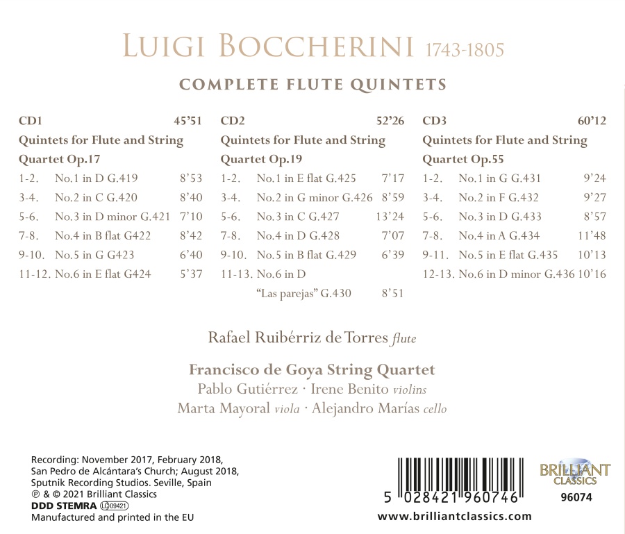Boccherini: Complete Flute Quintets - slide-1