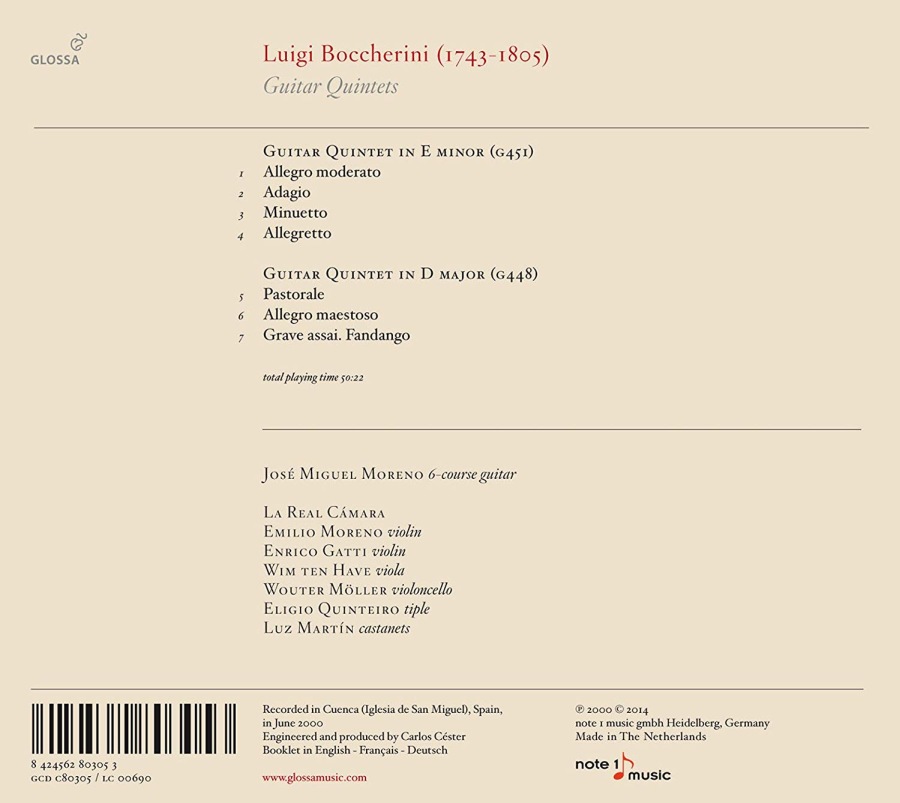 Boccherini: Guitar Quintets - slide-1