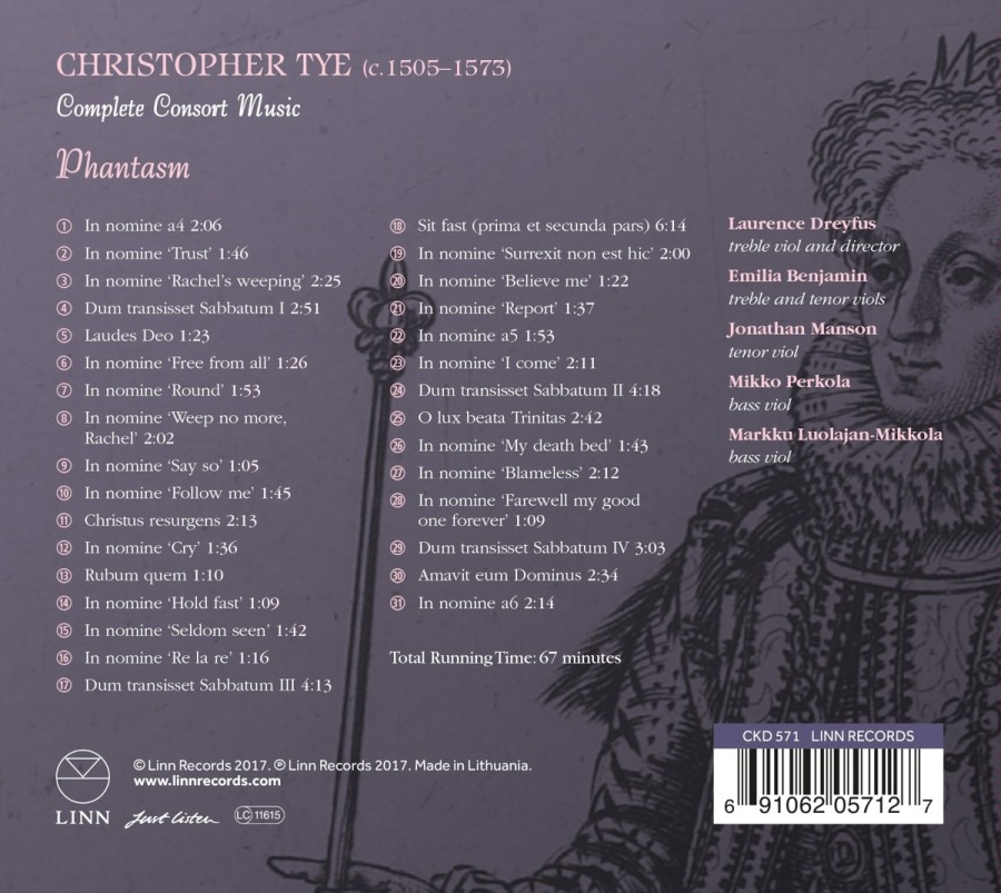 Tye: Complete Consort Music - slide-1