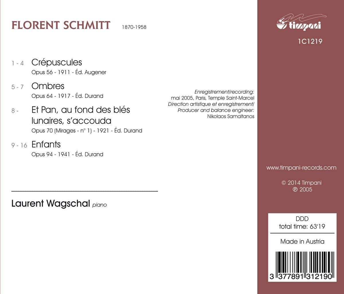 Schmitt: Piano Works - Crépuscules, Ombres, Enfants - slide-1