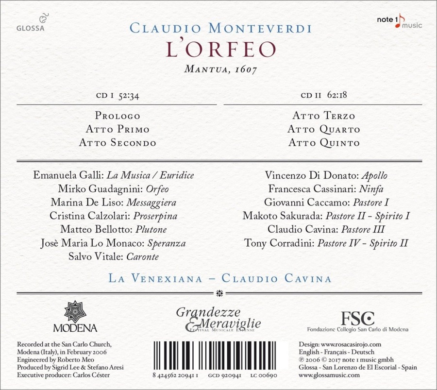 Monteverdi: L’Orfeo - slide-1