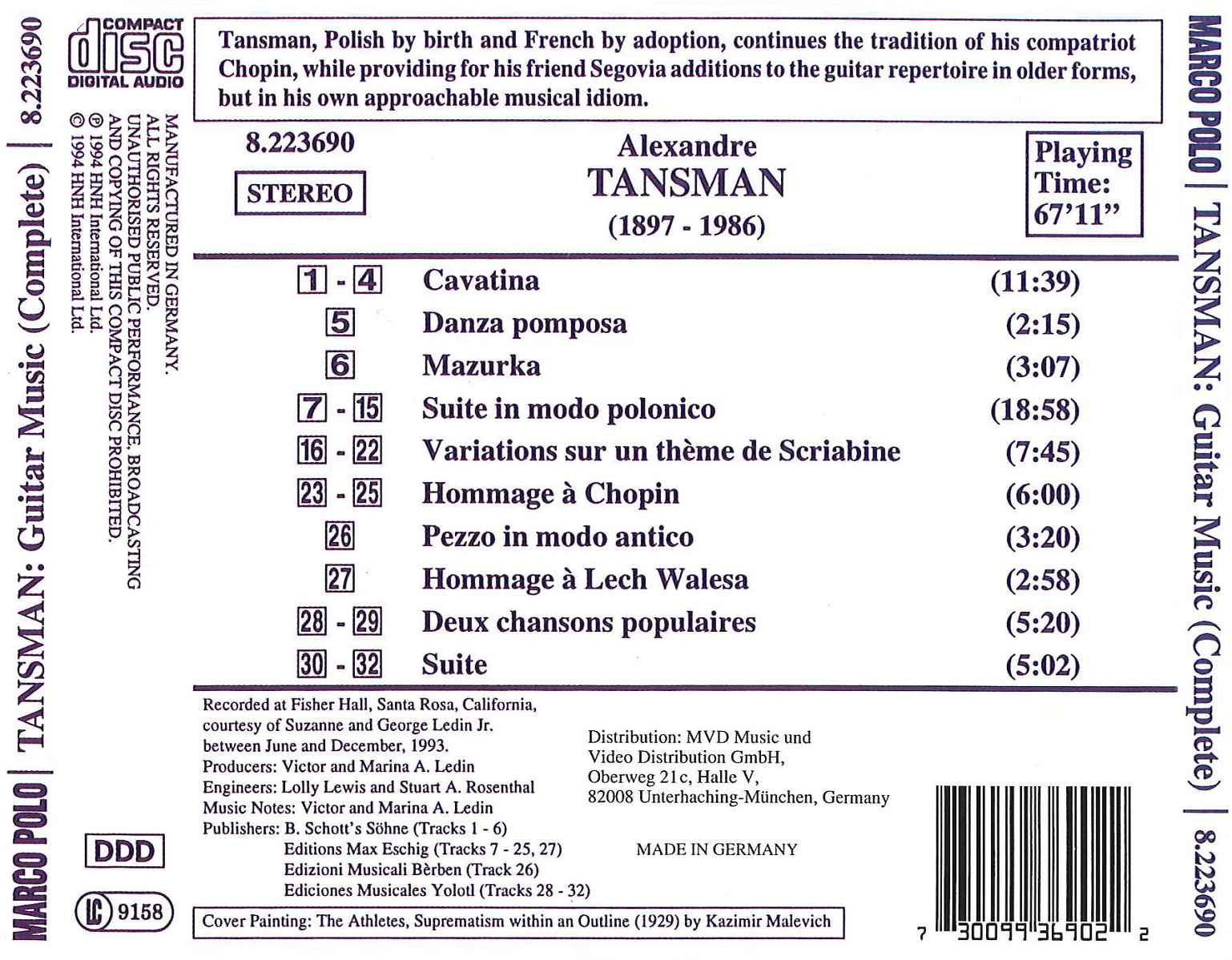 TANSMAN: Guitar Music - slide-1