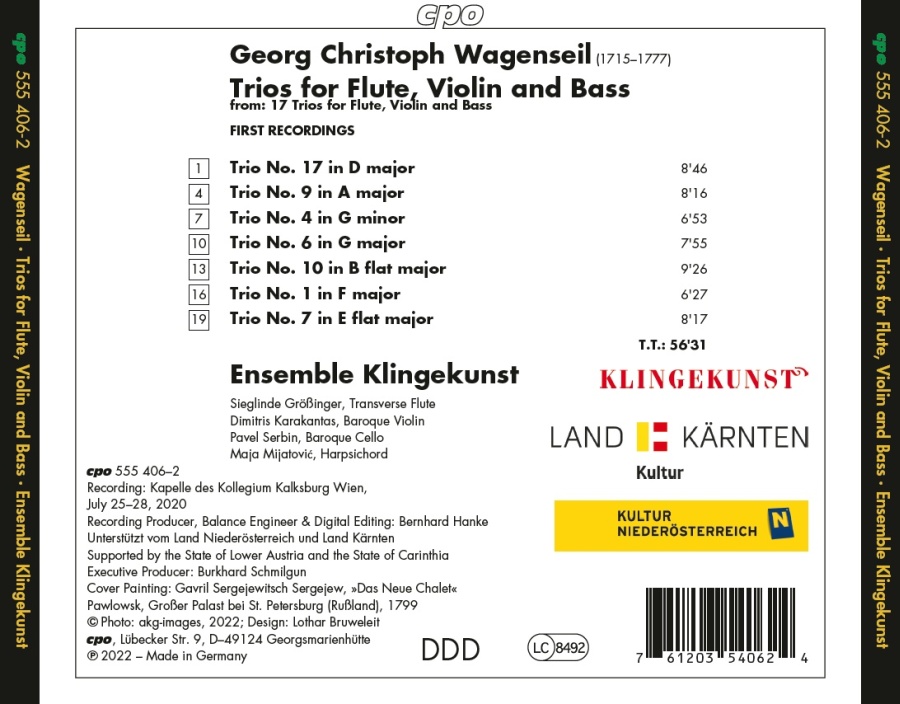 Wagenseil: Trio Sonatas - slide-1