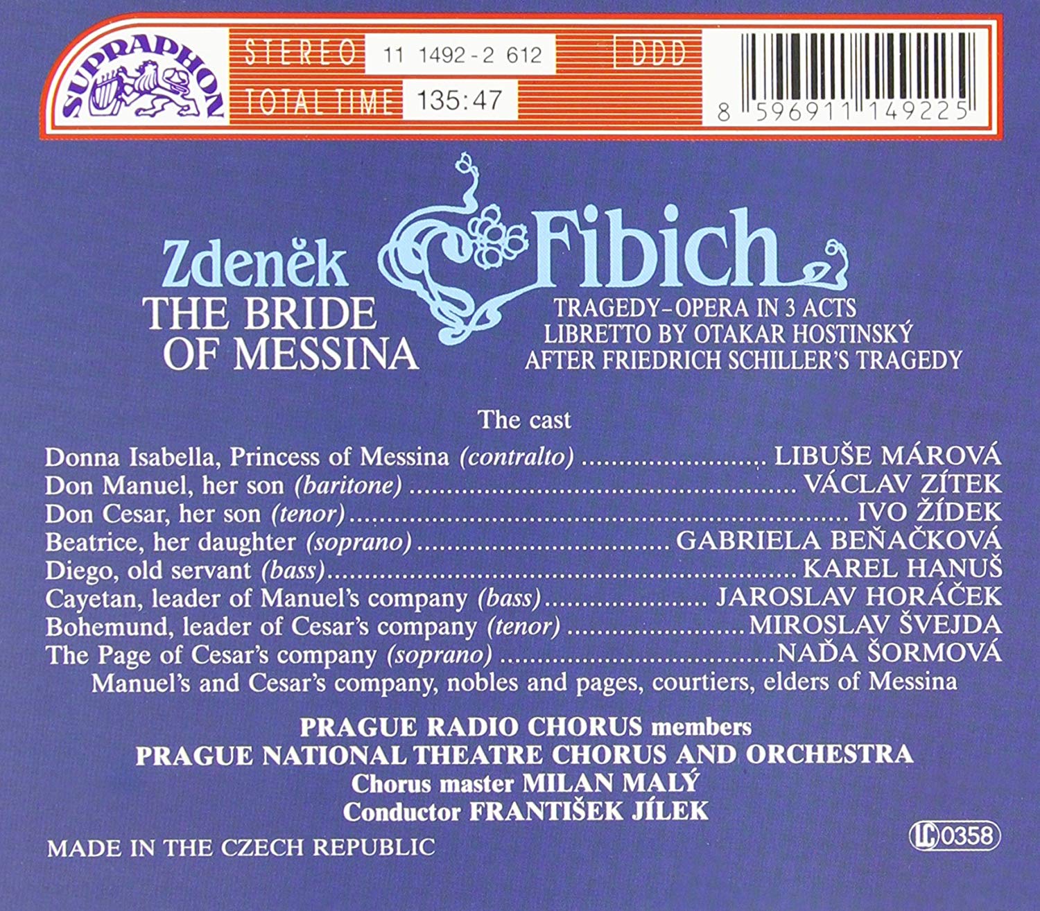 Fibich: The Bride of Messina - slide-1