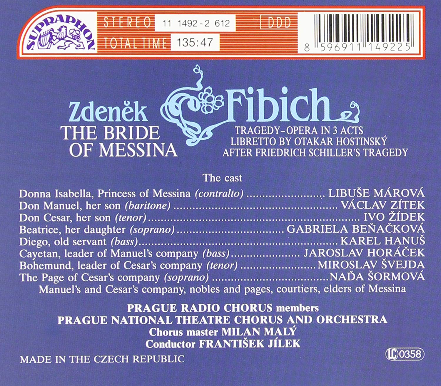 Fibich: The Bride of Messina - slide-1
