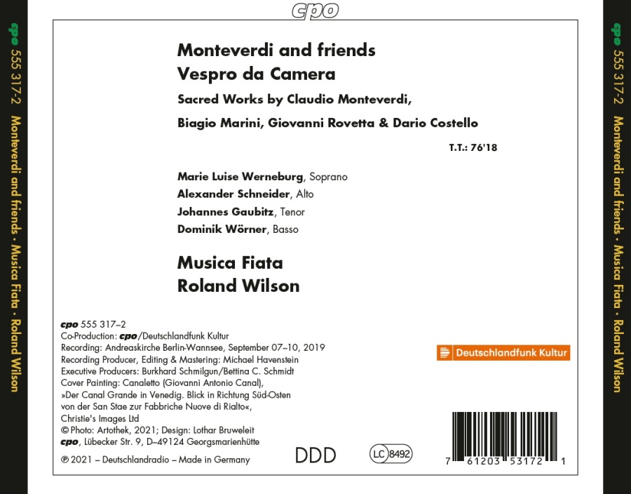 Monteverdi and Friends: Vespro da Camera - slide-1