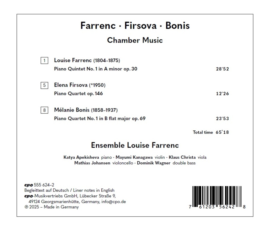 Farrenc; Firsova; Bonis: Chamber Music - slide-1