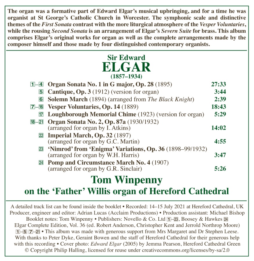 Elgar: Complete Organ Works - slide-1