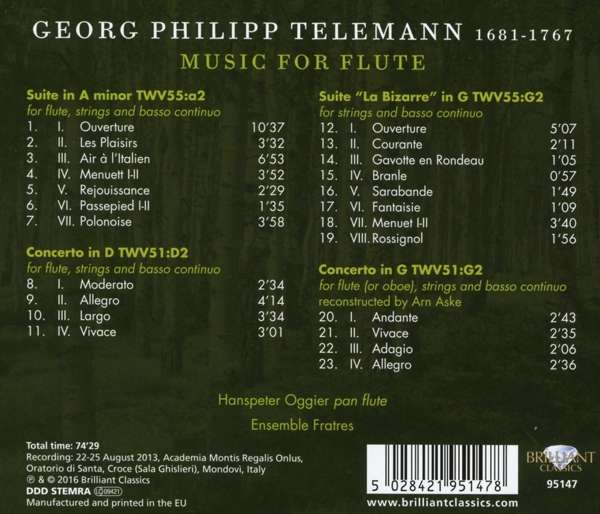 Telemann: Music for Flute - slide-1