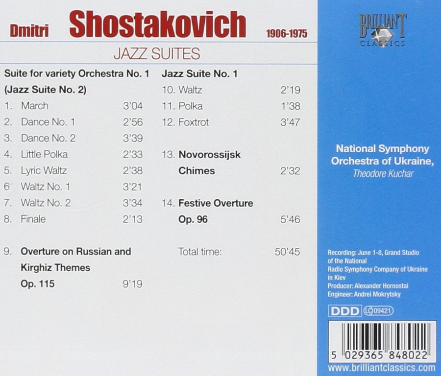 Shostakovitch: Jazz Suites - slide-1