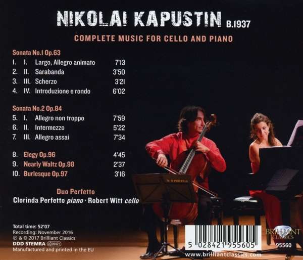 Kapustin: Complete Music for Cello - slide-1
