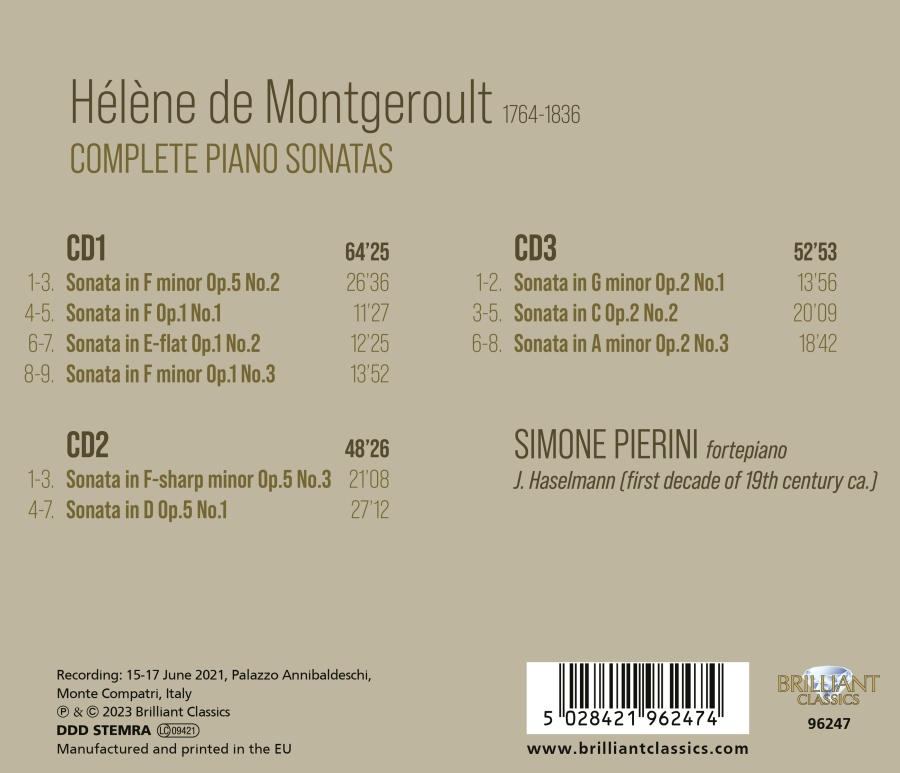 De Montgeroult: Complete Piano Sonatas - slide-1