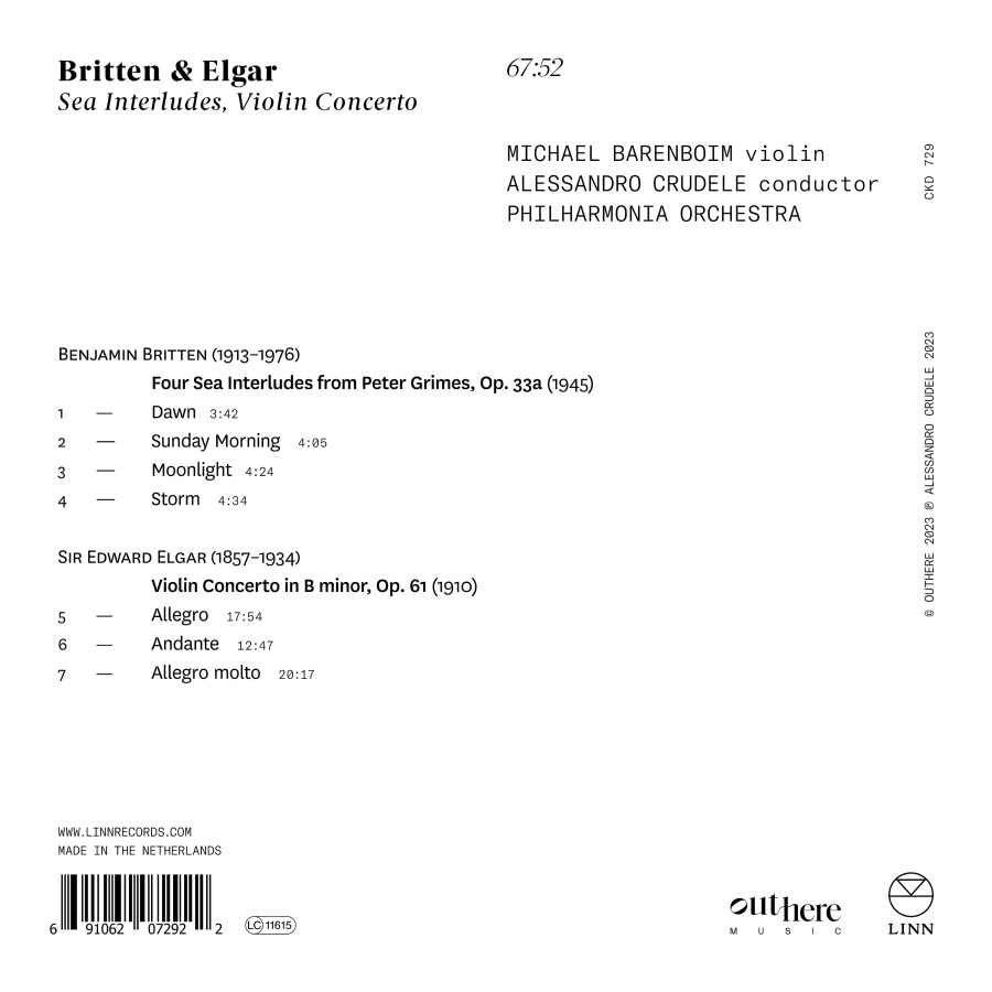 Britten & Elgar: Sea Interludes; Violin Concerto - slide-1
