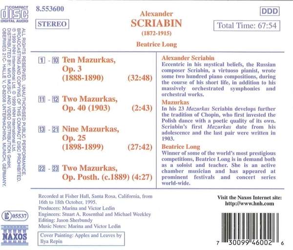 SCRIABIN: Mazurkas (Complete) - slide-1