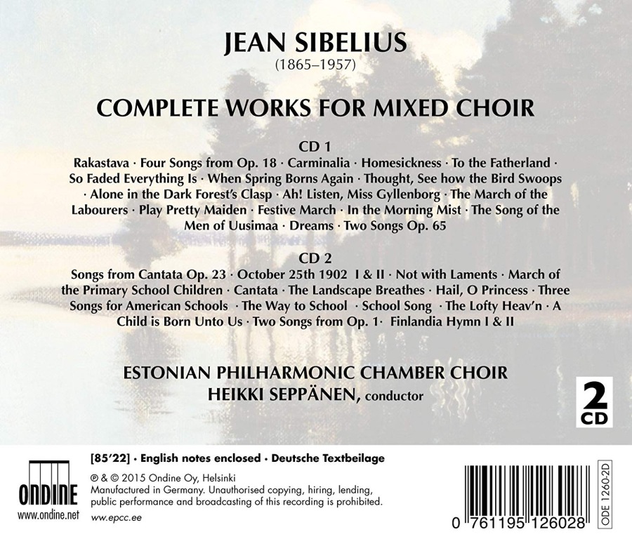 Sibelius: Complete Works for Mixed Choir - slide-1