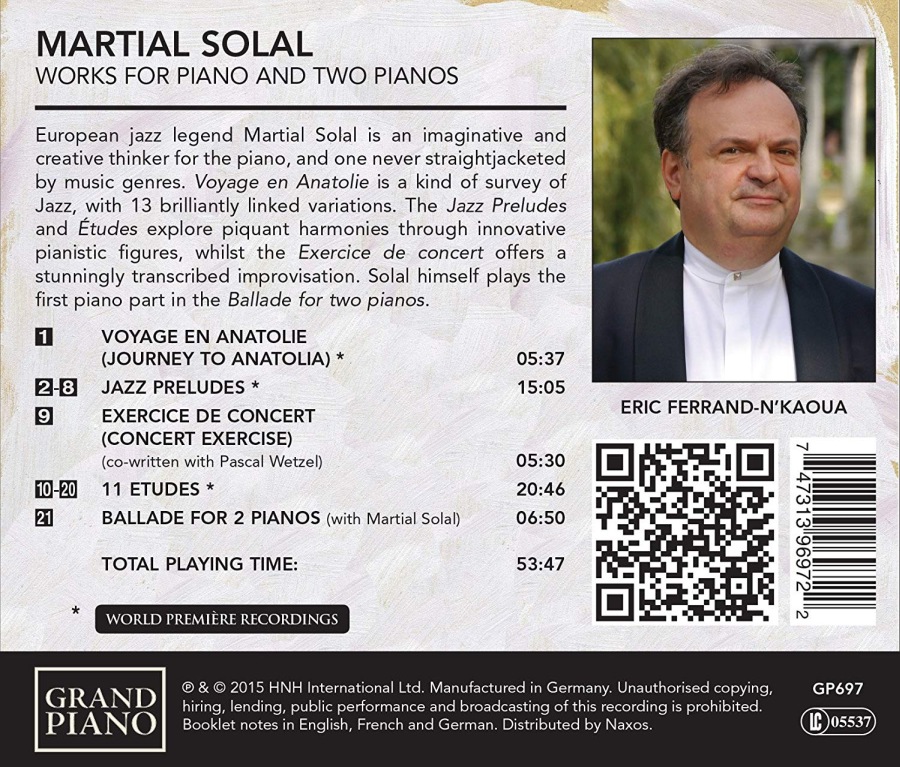 Solal: Works for Piano and Two Pianos - slide-1