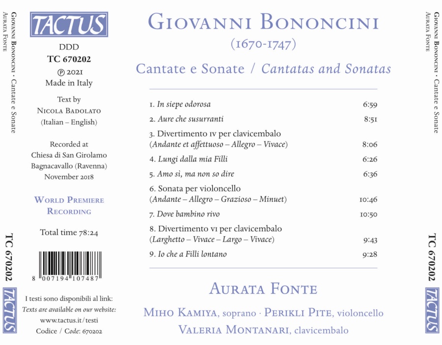 Bononcini: Cantate e Sonate - slide-1