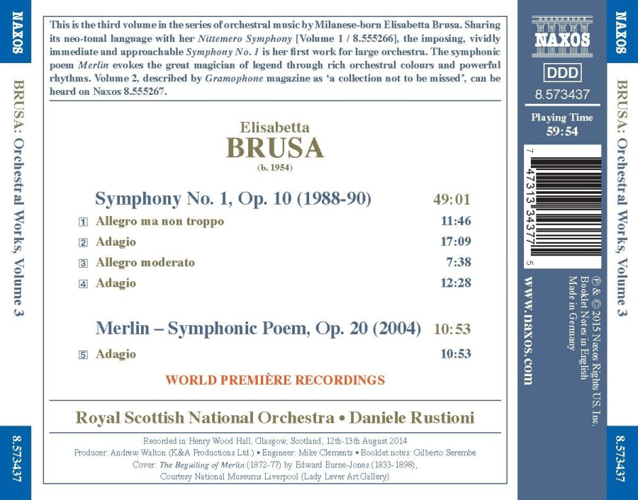 Brusa: Symphony No. 1; Merlin - Symphonic Poem - slide-1