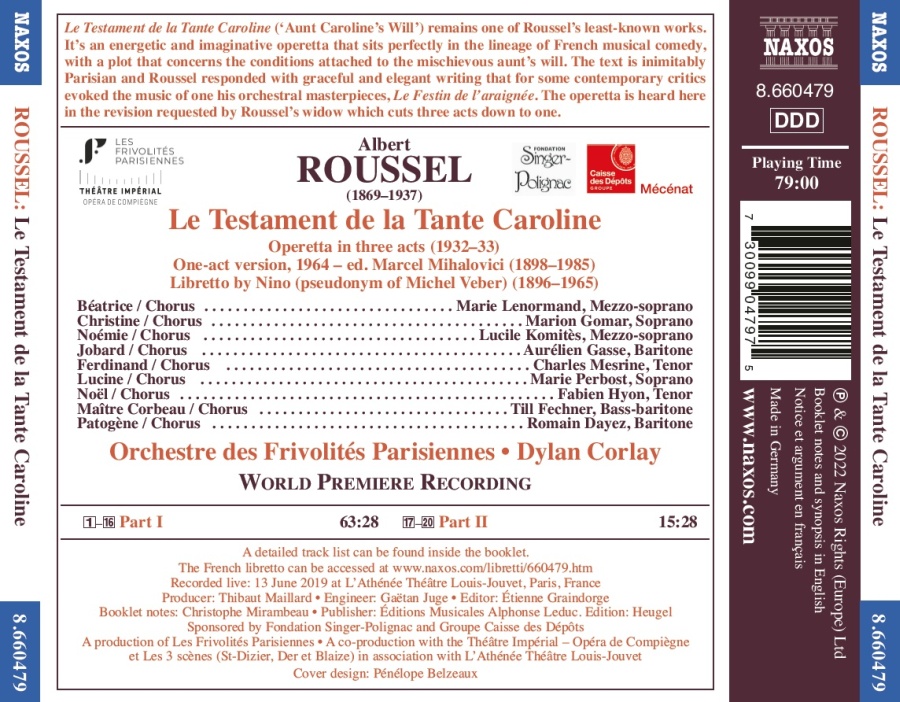 Roussel: Le Testament de la Tante Caroline - slide-1