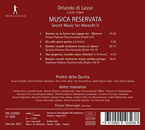 Lasso: Musica reservata - slide-1