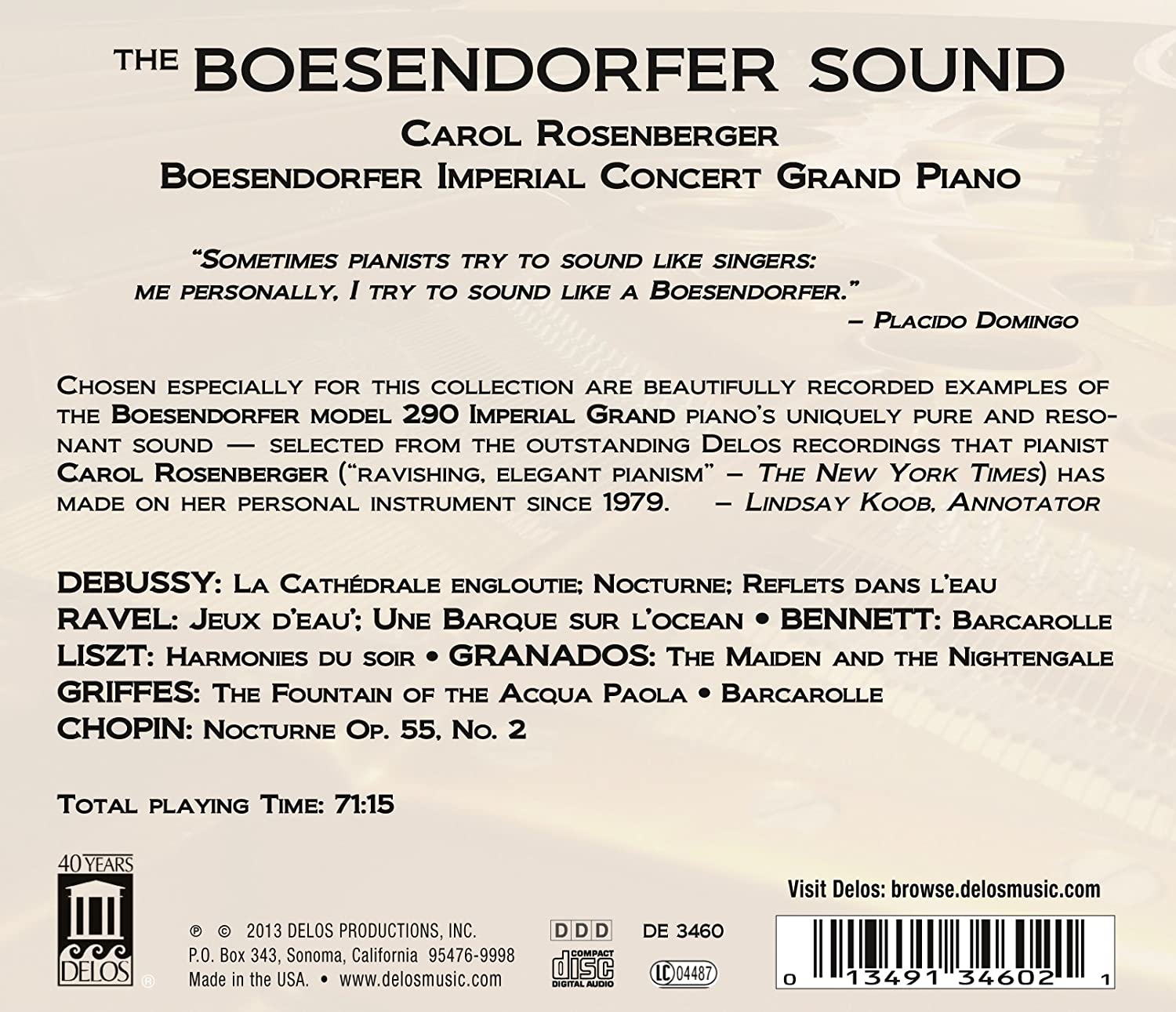 The Boesendorfer Sound - Debussy, Ravel, Liszt, Granados, Chopin, ... - slide-1