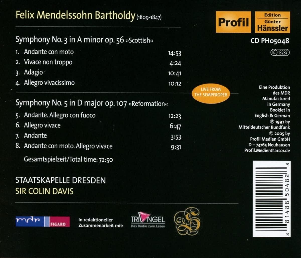 Mendelsohn: Symphonies 3 & 5 - slide-1