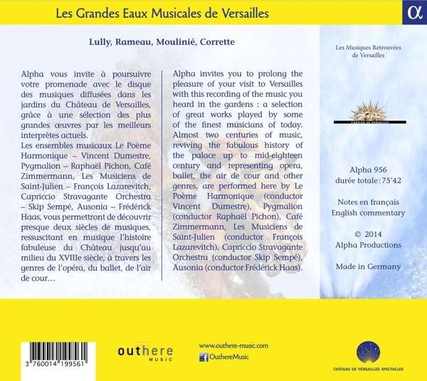 Les Grandes Eaux musicales de Versailles - Moulinié Lully Rameau Corrette … - slide-1