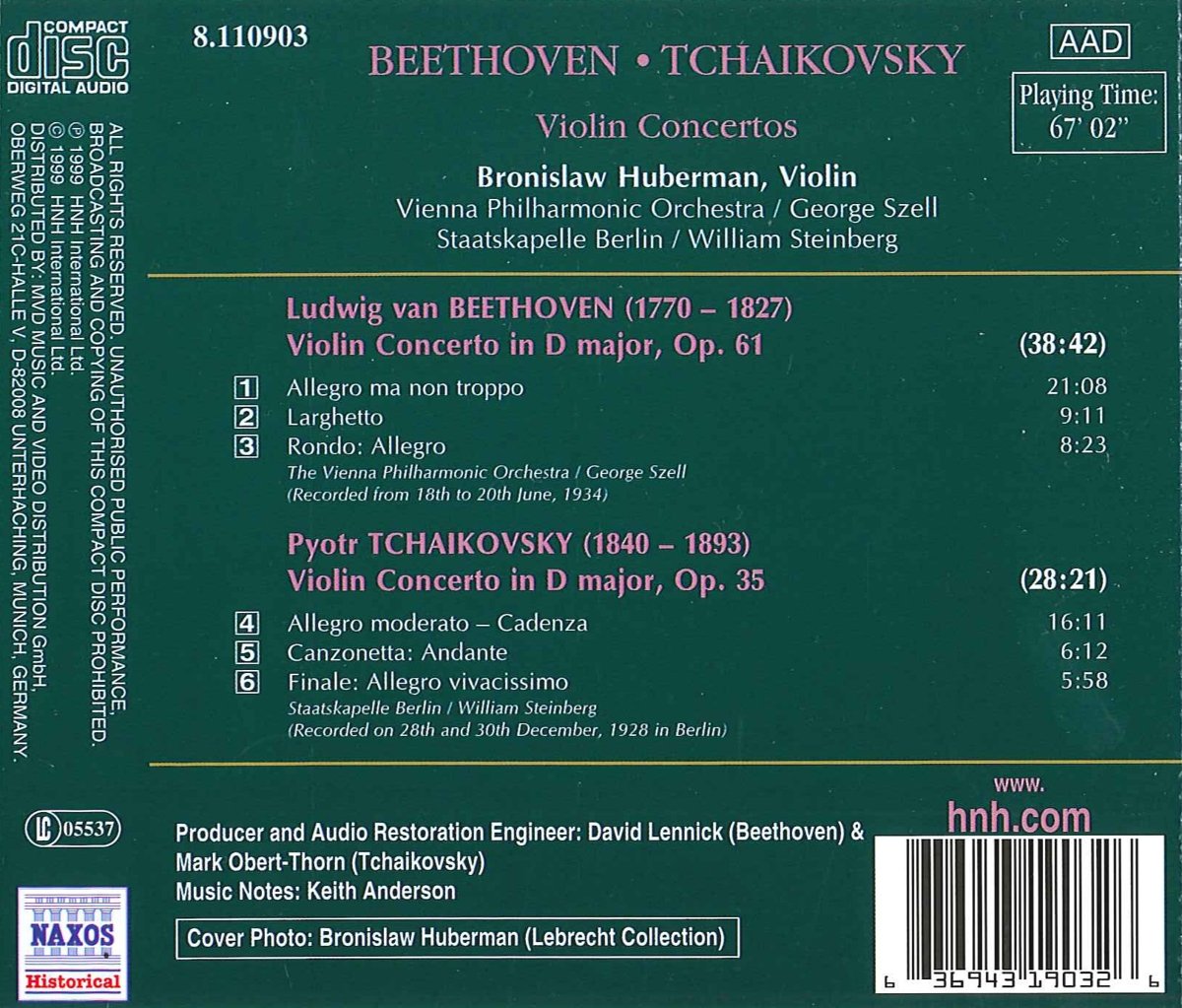 Beethoven/Tchaikovsky: Violin Concertos - slide-1