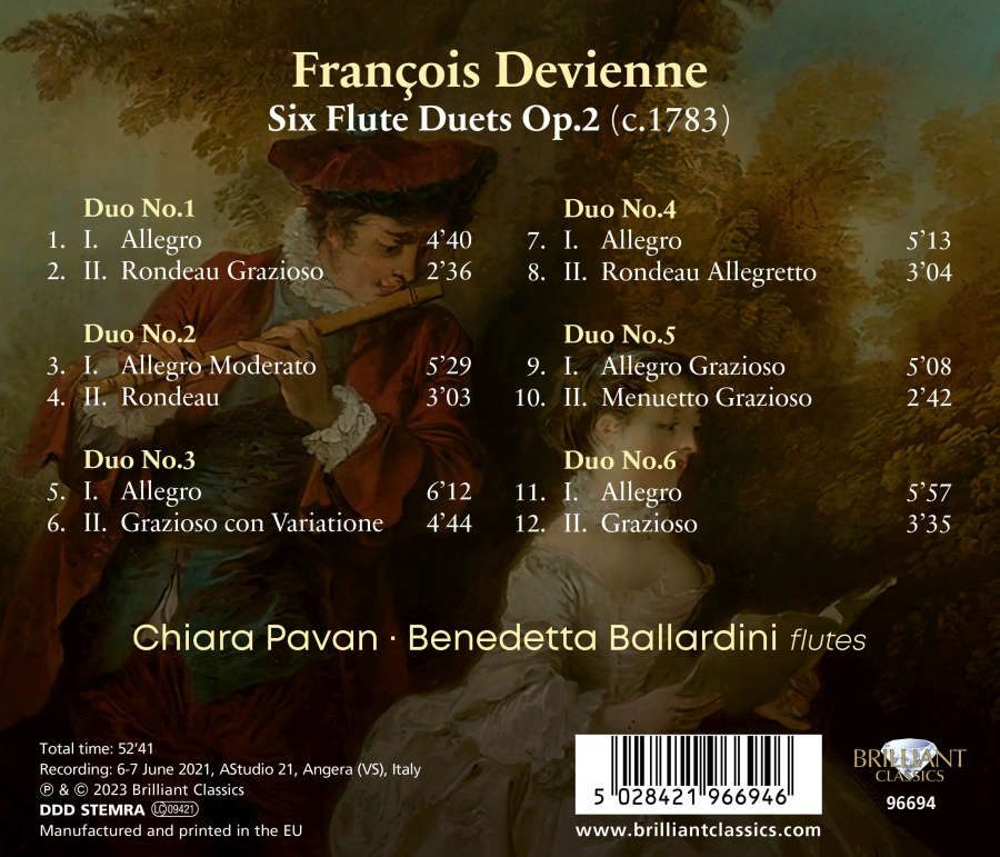 Devienne: 6 Flute Duets Op. 2 - slide-1