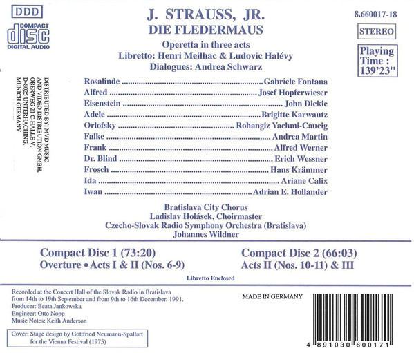 Strauss Johann Jr.: Die Fledermaus - slide-1