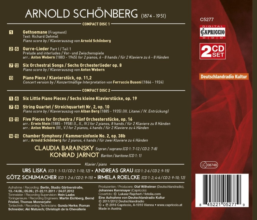 Schoenberg: Piano Arrangements - slide-1