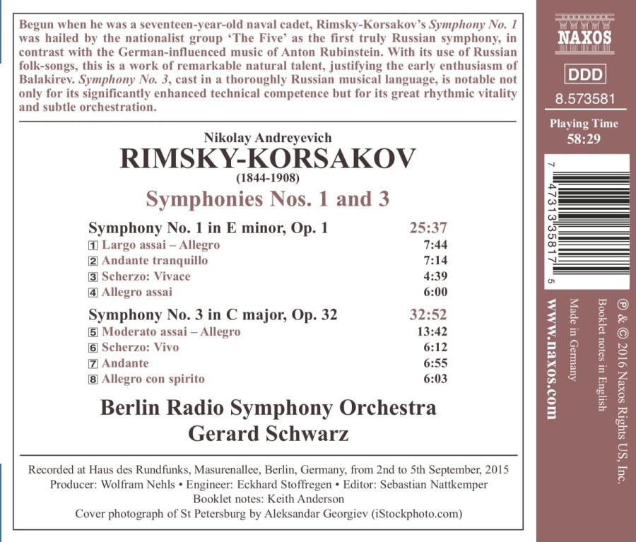 Rimsky-Korsakov: Symphonies Nos. 1 and 3 - slide-1